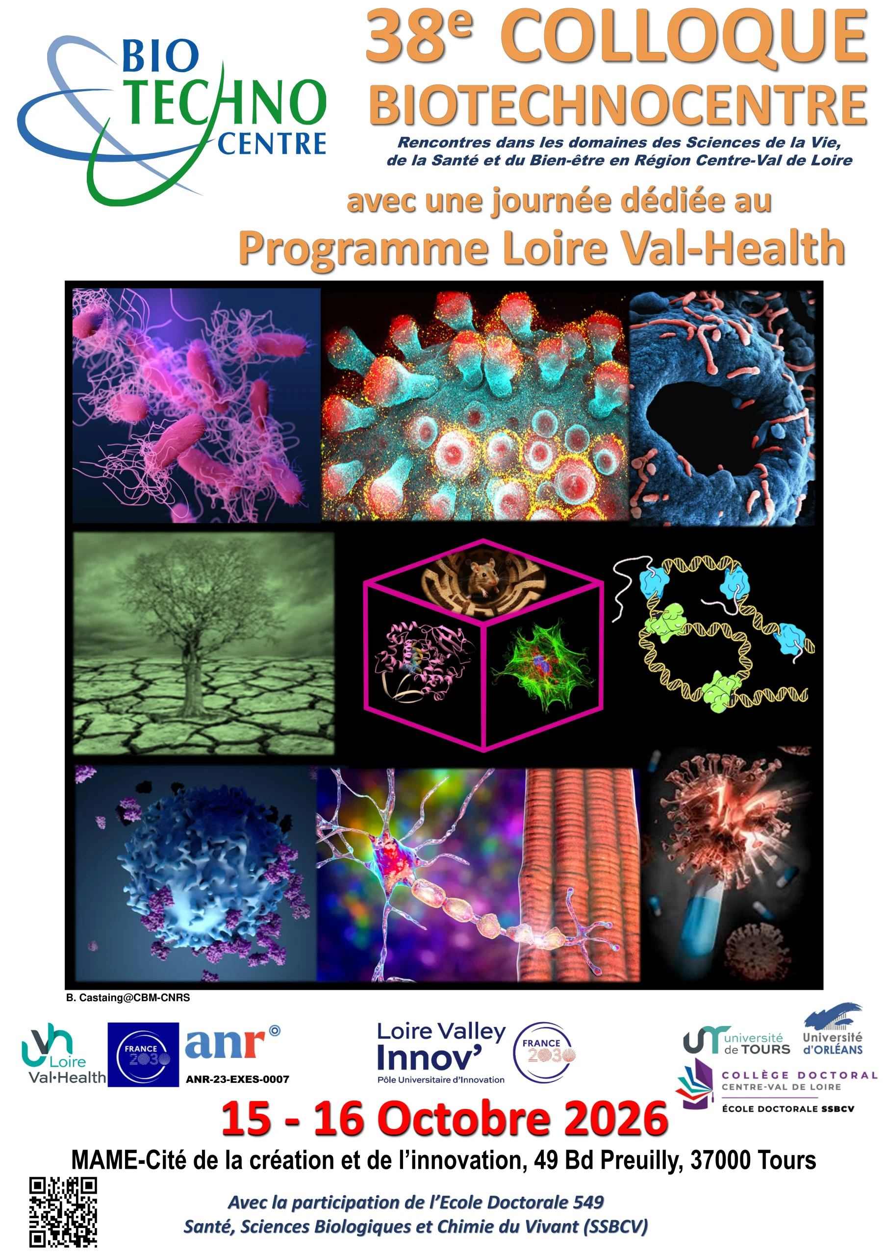 Affiche du 38e Colloque Biotechnocentre 2026